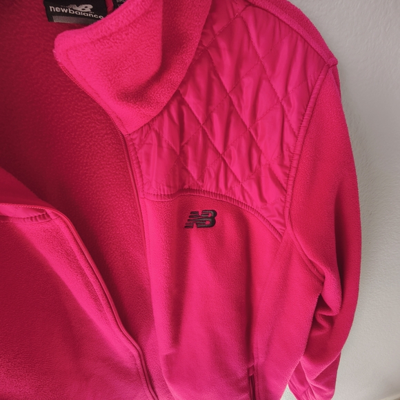 New Balance Hot Pink Fleece Jacket Size XL - Picture 3 of 4